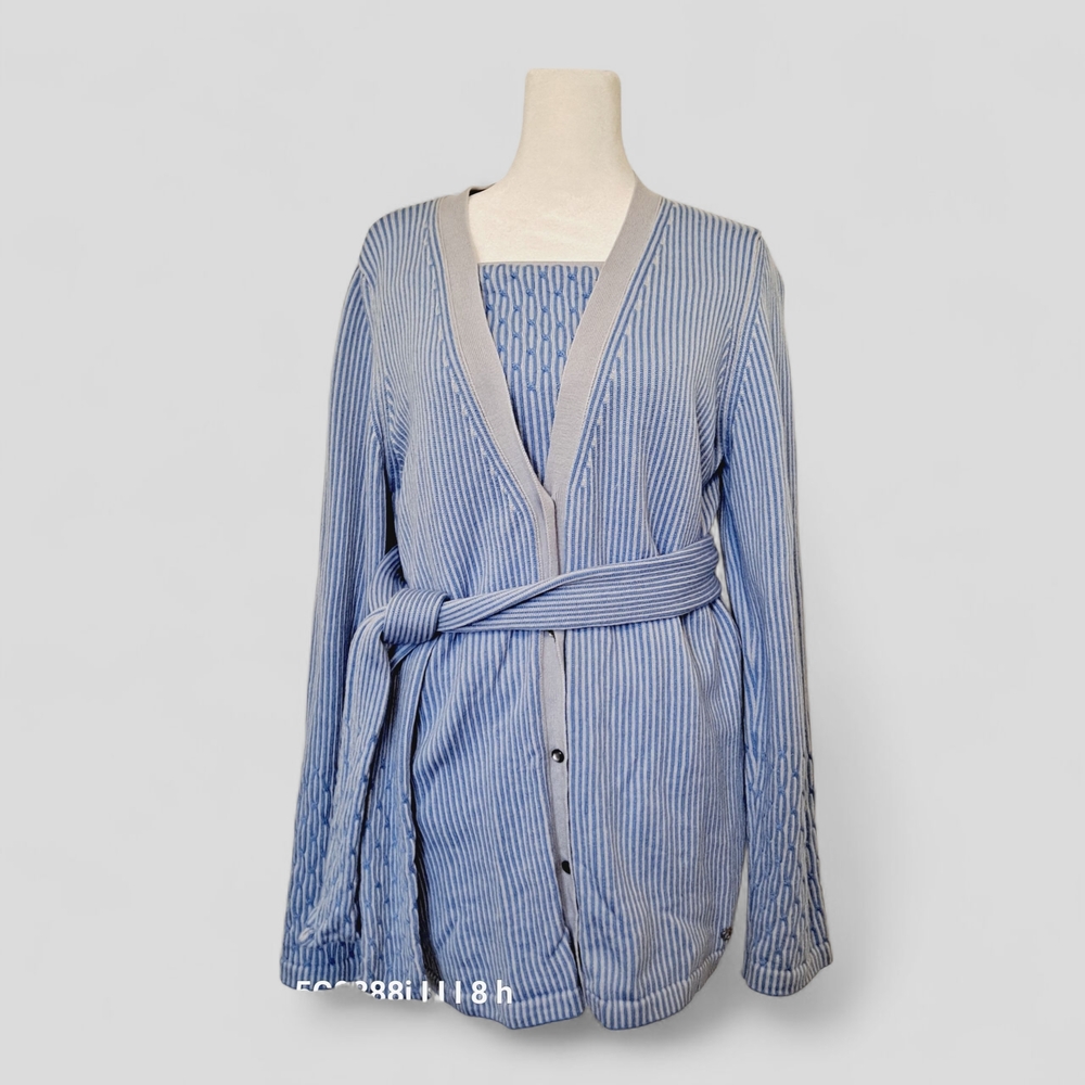 Salvatore Ferragamo Blue Wool Knit
